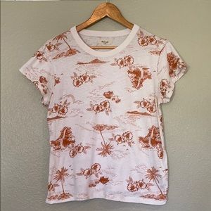 Madewell T-shirt Hawaiian Print SZ L